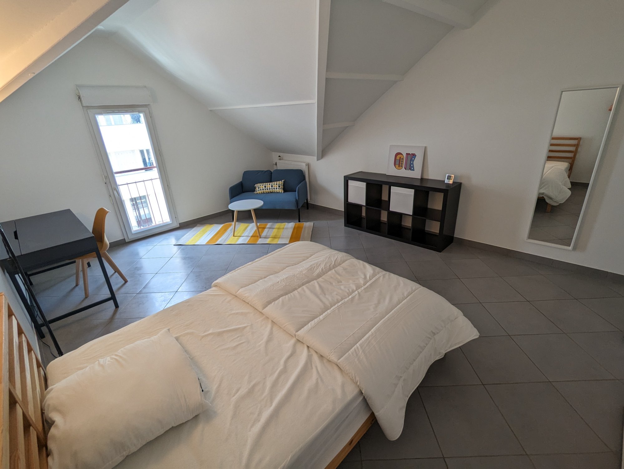 Chambre master 19m² en colocation meublée Trappes SQY